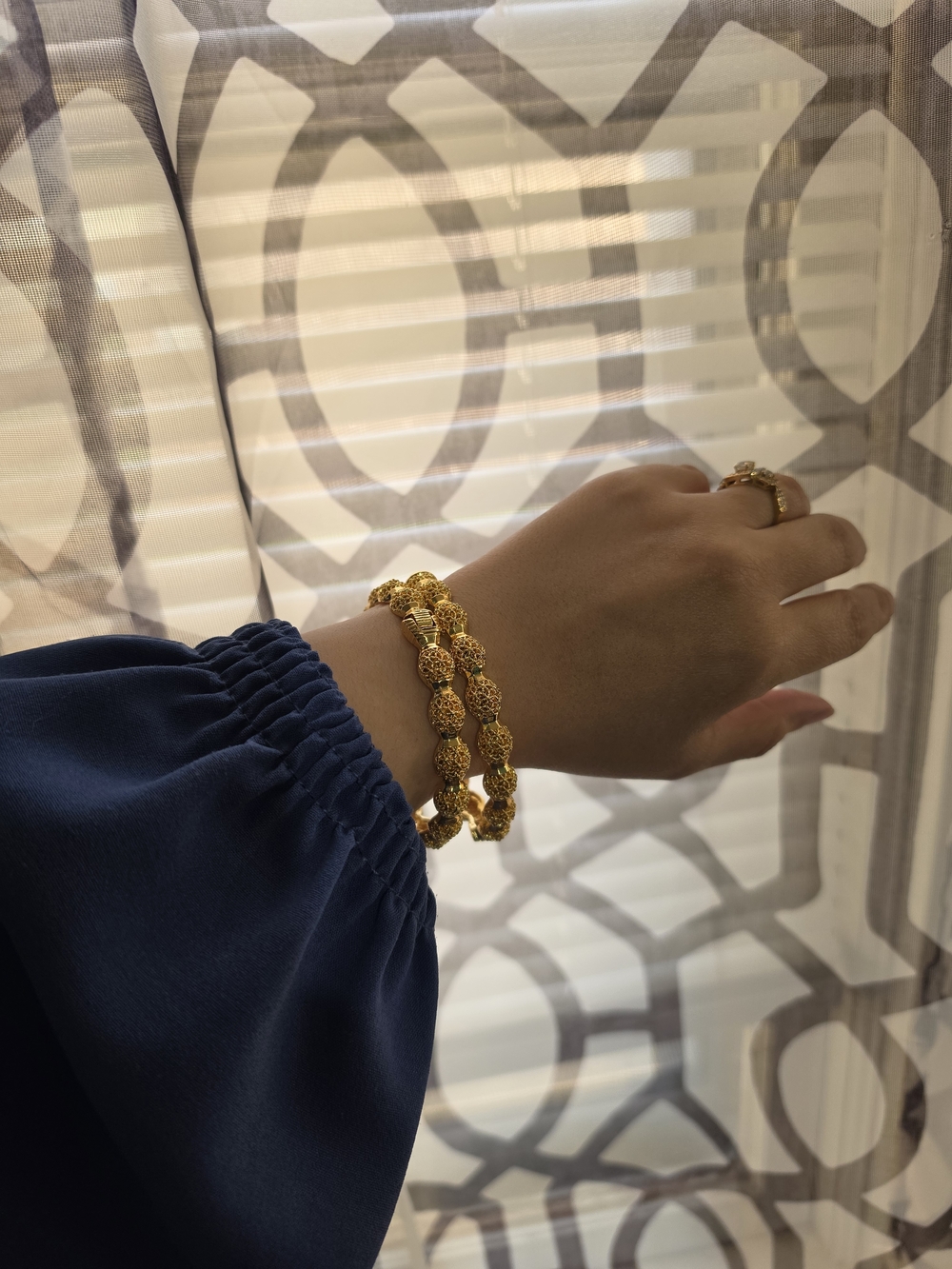 21k Gold Plated Elegant Bracelet Set - Women Jewelry